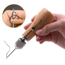 Diy kit de linha de costura de couro awl manual máquina de costura rápida stitcher artesanato de couro costura sapateiro ferramentas de reparo da lona - Image 2