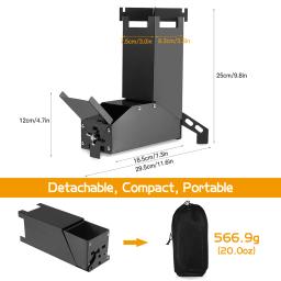 Lixada ao ar livre dobrável queima de madeira fogão foguete aço inoxidável mochila acampamento ao ar livre tenda fogão forno ao ar livre - Image 5