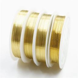 Fio De Cobre De Latão para Artesanato Artesanal, Fio De Beading, Cabo De Ouro e Prata, Pulseira e Colares, Corda DIY, 0.2mm, 0.4mm, 0.6mm, 0.8mm, 1mm - Image 4