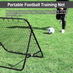 Futebol Rebound Pegando Net, Futebol Rebounder Net, Esportes Bola Substituição Net, 20 Cordas, 39.37x39.37" - Image 1