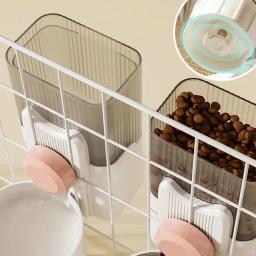 Alimentador automático com tigela suspensa Garrafa de água Recipiente de alimento Dispensador para cachorro, gatos, coelho, pássaros, produto de alimentação animal de estimação - Image 4