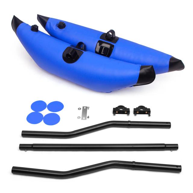 Caiaque Inflável PVC com Sistema Estabilizador Outrigger para Pesca e Lazer na Água