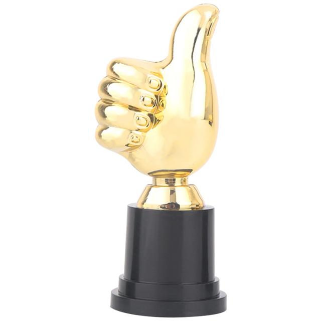 Troféu Incrível em Formato de Dedão para Crianças - Decoração Elegante para Competições e Esportes, Ideal para Futebol e Premiações de Campeões