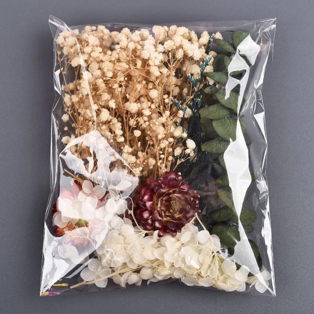Flores Secas com Resina UV para Artesanato e Decoração - Material para DIY, Joias e Festas, 1 Saco
