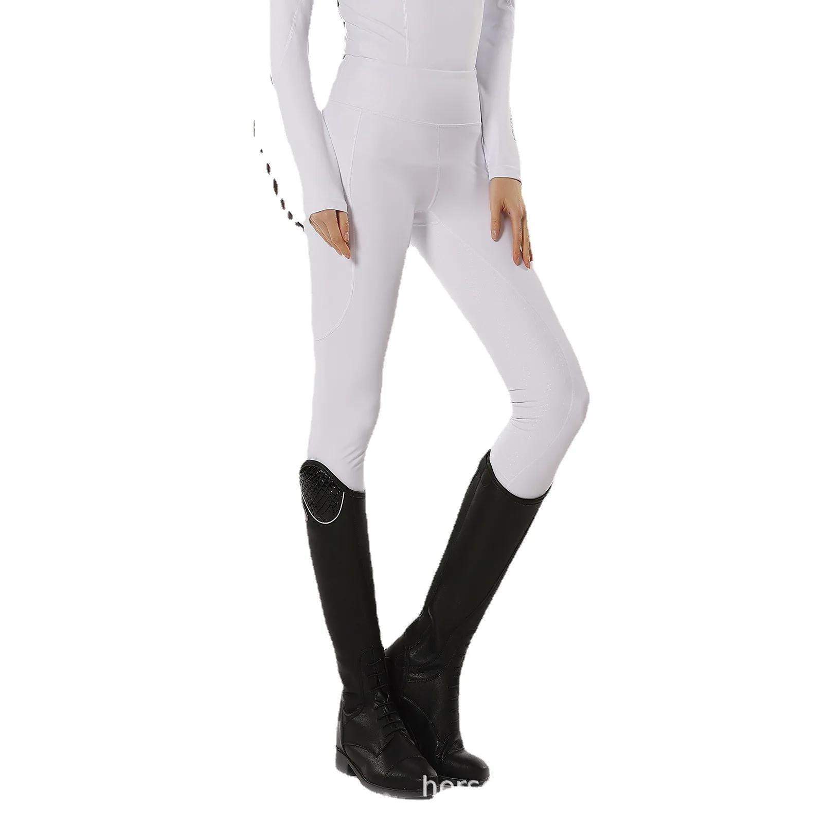 Macacão feminino equipamento equestre calças de equitação profissional conjunto de roupas de cavaleiro calças - Image 1