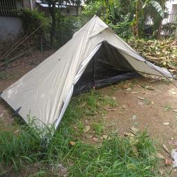 Ultraleve Trekking Pole Tent, 2 pessoas Barraca de Camping, Tenda Leve, Solo Camping Tent, Trekking Rod não está incluído, CZX-687 - Image 1