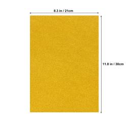 10 pçs folhas a4 glitter cartolina fazendo material diy espumante artesanato scrapbooking (ouro) - Image 2