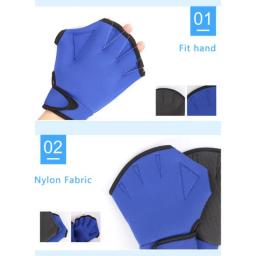 Neoprene resistente a riscos mão guarda equipamento, luvas de natação tipo sapo, palmeira Webbed pás, mergulho com snorkel - Image 2