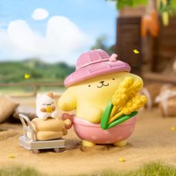 Desenhos animados pompompurin colheita série figura de ação kawaii pom pom purin sanrios anime figura bonecas decoração de mesa brinquedos - Image 3