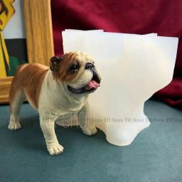 Silicone Moldes de Vários Cães Modelos, Gesso Moldes, Resina Epóxi, Pomerânia, Bulldog, Chihuahua, Cachorro, Animais Presentes, Gesso - Image 2