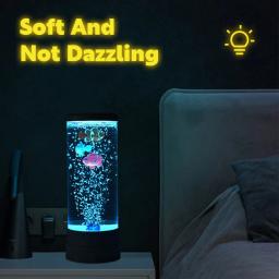 Levou lâmpada de peixe com controle remoto, mudando a cor, luz decorativa, aquário, presente de aniversário para crianças, usb - Image 4