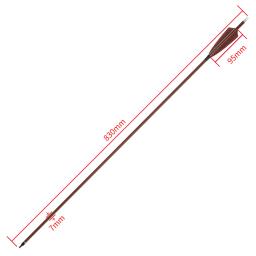 Toppara tiro com arco longbow, setas de madeira de carbono puro para coluna com efeito de 32 tamanhos id6.2, turco, arco recurvo, caça - Image 5