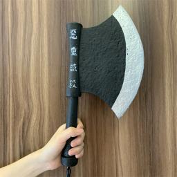 PU Cosplay arma espadas, adereços de segurança, Himejima Gyomei, meteoro martelo, demônio Slayer, ampla faca machado, Tanjirou espadas, 1:1, WW - Image 6