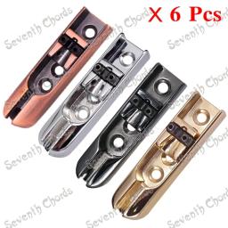 Um conjunto de 6 peças de sela de ponte individual única de 3 cores para baixo de 6 cordas (DZQQ-2K6X) - Image 1
