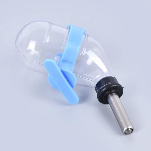 Bebedouro Automático de Aço Inoxidável para Cães, Coelhos e Hamsters com Bacia de Água