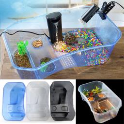 Reptile Turtle Tortoise Vivarium Box, Tanque do aquário com rampa basking, Drop Shipping - Image 5