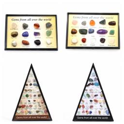 Caixa de Coleção de Pedras Preciosas Naturais, Cristais de Quartzo, Pedras Caídos, Rocha Granel, Espécime Mineral, O Mundo, Irregular, 12 Pcs/Set, 15 Pcs/Set, 36 Pcs/Set - Image 1