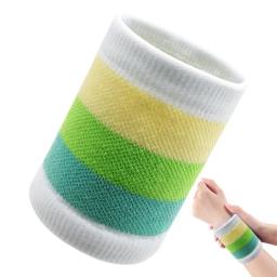 Sweatbands absorventes de suor para esportes, pulseira elástica para futebol, basquete, tênis - Image 1