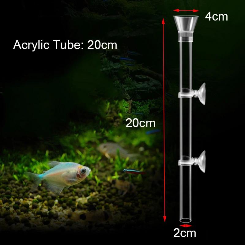 Prato De Tubo De Alimentador De Aquário Acrílico, tanque De Peixes Transparente, alimentador De Alimentos De Camarão, tigela De Caracol, acessórios De Alimentação De Aquário - Image 1