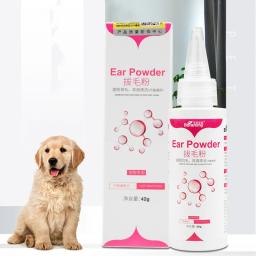Pet Hair Pucking Powder, Cuidado de limpeza do canal auditivo, Desodorante Universal Ear, Cera para cães e gatos, 42g por garrafa - Image 1