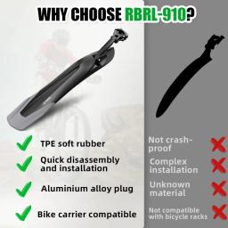 RBRL-Paralama de Bicicleta de Montanha Ajustável, MTB Fender, Liberação Rápida, Acessórios Protetor, Patente, Novo, 24-29, 2022 - Image 5