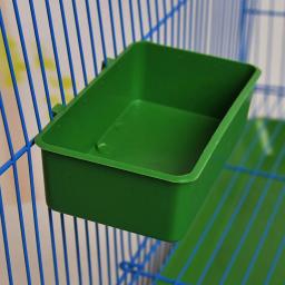 Pendurado Pássaro Banheira De Água, Pet Bird Bowl, Papagaios Periquito Birdbath Gaiola, Gaiola De Papagaio Pequeno, Food Tray Acessórios, 1Pc - Image 4