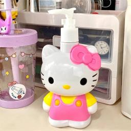 Anime Hello Kitty Sanrio Saboneteira, Gel de Banho Kawaii, Prato Desinfetante para as Mãos, Grande Capacidade, Frasco Dividido, Armazenamento de Líquidos - Image 6