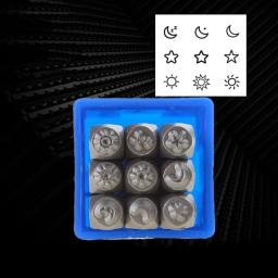 Conjunto ferramentas estampagem 1/8” (3 mm) para artesanato DIY - Image 2