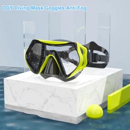 Máscara de mergulho Óculos de natação Scuba Snorkel Saia de silicone Vidro temperado Óculos de mergulho Kit de snorkel para treinamento de natação - Image 3