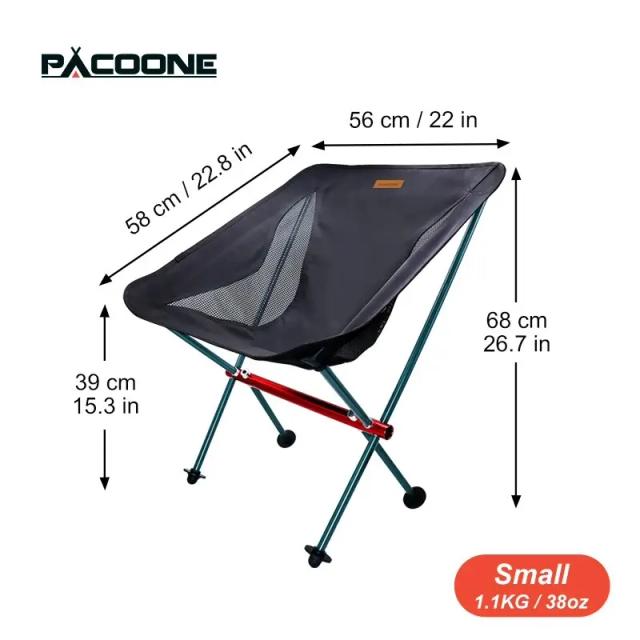 Cadeira Dobrável PACOONE para Camping e Pesca: Conforto e Relaxamento para Piqueniques e Dias na Praia