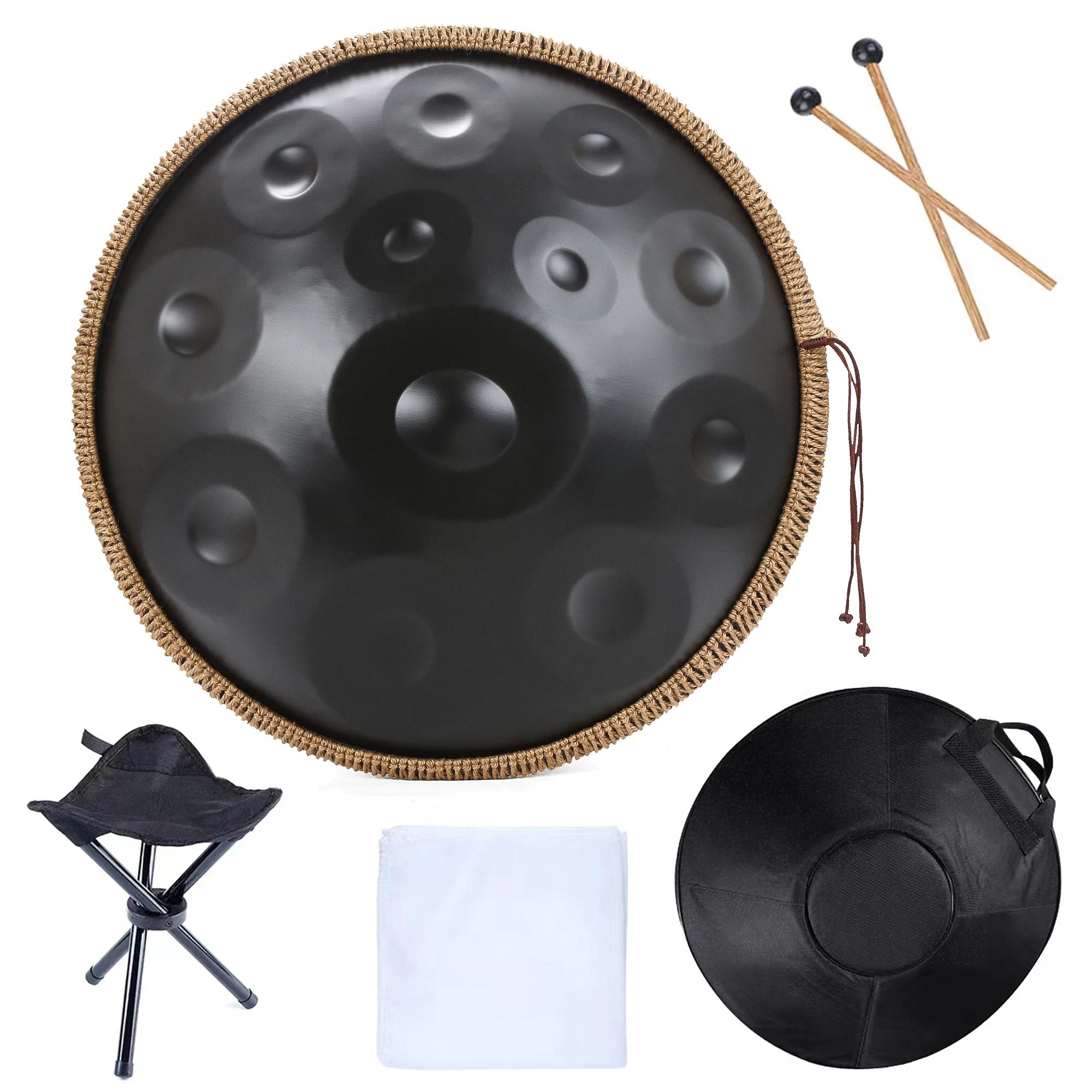 Tambor Pantam de aço para Yoga e Meditação, Hand Pan Drum, Handpan 12 Notas, 440Hz D Minor, 22 pol - Image 1