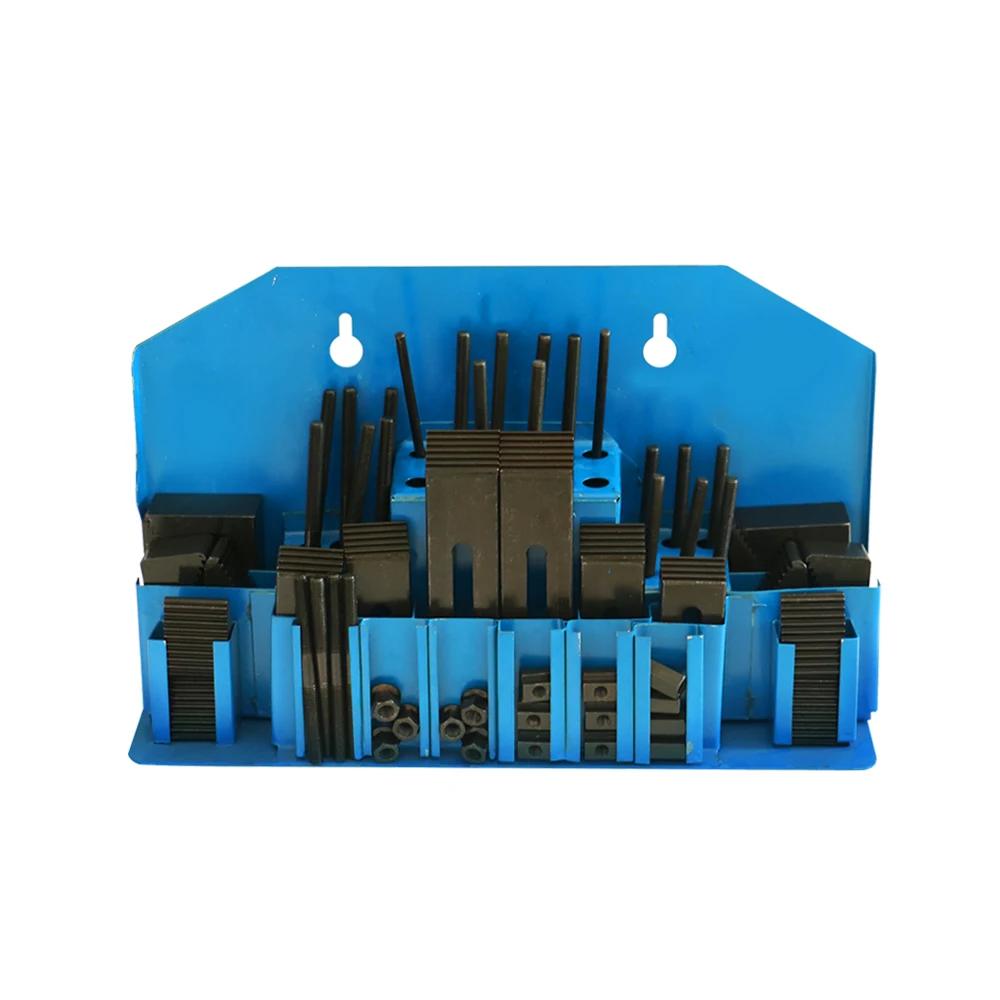 M6 m8 m10 ferramenta combinação platen molde peças 58 pçs/set fresadora placa de pressão braçadeira universal grupo código ferro - Image 1