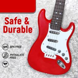 Brinquedo de guitarra elétrica para crianças, 4 cordas, Instrumentos musicais para crianças, Instrumento eletrônico portátil, 17in, venda quente - Image 3