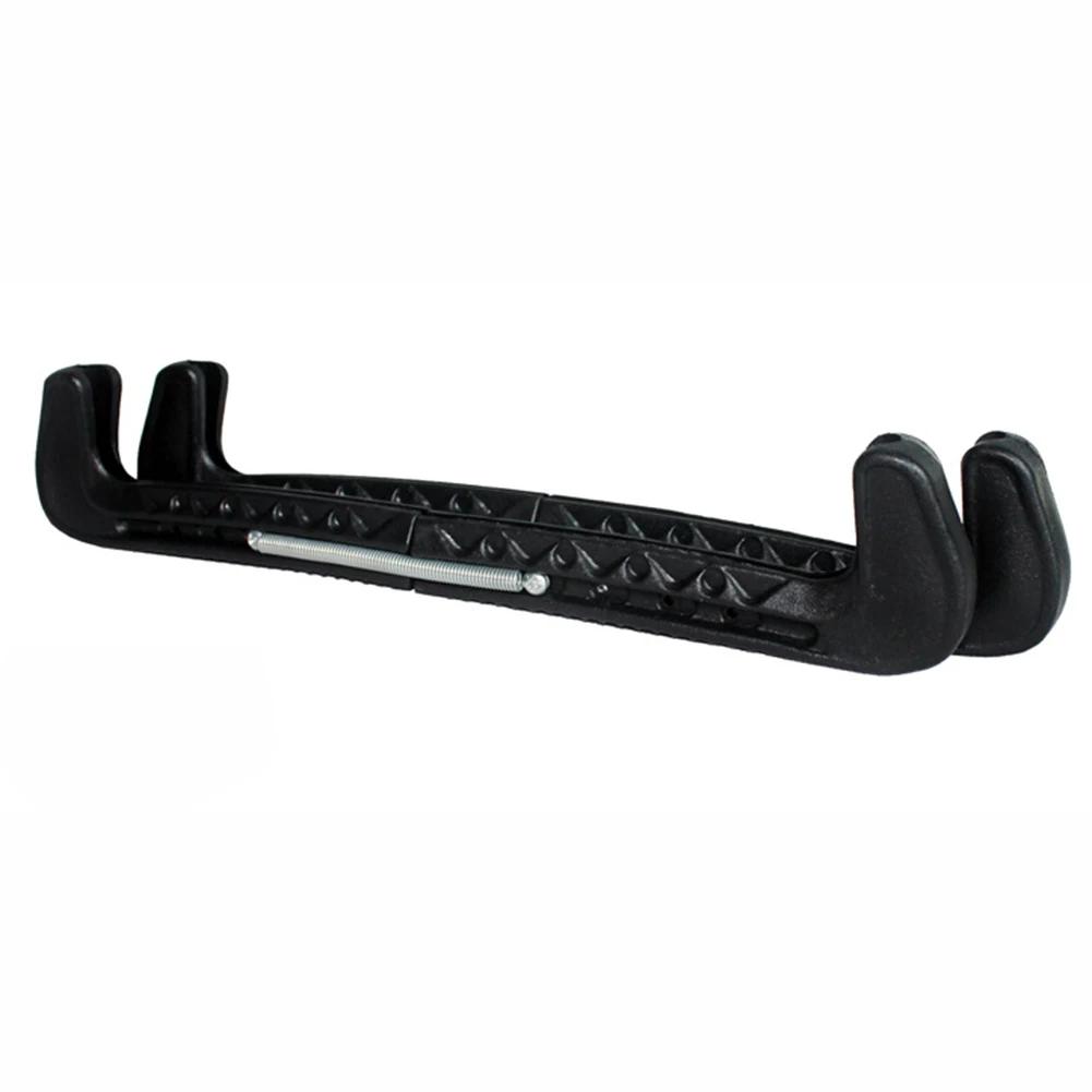 Portable Ice Skate Blade Covers, protetores, patins de hóquei, ajustável, acessórios de mola, peças esportivas, 1 par - Image 1