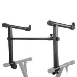 Suporte ajustável Teclado Piano Eletrônico, Design dobrável música Stand, Sintetizador De Teclado De Segundo Nível - Image 5