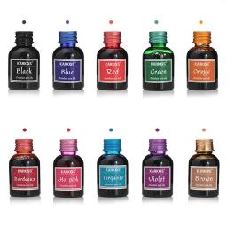 Caneta-tinteiro colorida pura, Tinta reenchimento, Escola de papelaria, Escrita Caligráfica, Alta qualidade, 1 garrafa, 20 ml, 30ml - Image 6