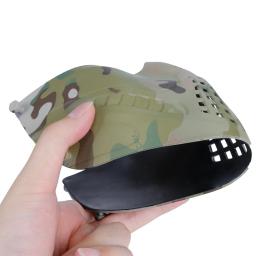 Máscara tática meia face macia respirável treinamento cs jogo protetor de boca airsoft paintball acessórios multicolorido - Image 6