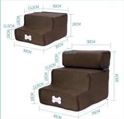 Anti-Slip removível Pet Bed Escadas, 3 Passos Ramp Ladder, Casa pequena para cães e gatos, Pet Supplies, Hot - Image 2