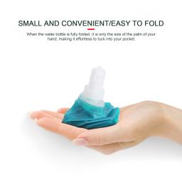 500ml garrafas de água macia tpu dobrável balão para correr escalada saco dobrável garrafa de água da bebida saco de água correndo acampamento - Image 6
