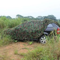 4x5m floresta camo rede de camuflagem ao ar livre acampamento caça camuflagem floresta selva camo tarp cobertura do carro sol abrigo net - Image 3