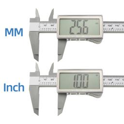 Pinça de plástico eletrônico compassos de calibre digital vernier ferramentas de medição ferramenta de carpintaria régua pachometer de tela grande calibre digital - Image 3