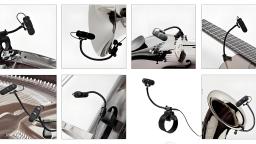 MU100-X3 microfones de instrumento musical profissional com 8 tipos clipes para baixo violoncelo violino guitarra flautas piano sax vocal - Image 6