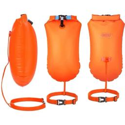 Bóia inflável de natação aberta Boia de reboque Saco seco Air Bag duplo Cinto de cintura para assistente de esporte aquático Bóia de resgate - Image 2