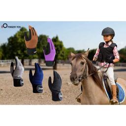 Crianças durável longo equitação luvas de cavalo equestre luva de corrida de cavalos ciclismo esporte bicicleta aperto 5-13 meninos meninas transporte da gota - Image 6