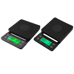 Balança de café de cozinha com temporização, temporizador digital, ferramenta do peso do café, medição de alta precisão, LCD, 5 kg, 3kg - Image 1