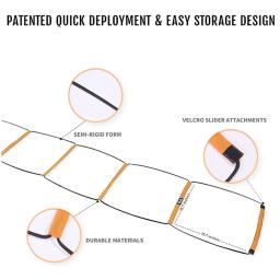 Escada de Agilidade Dobrável para Crianças e Adultos, Equipamento de Treinamento, Salto, Velocidade, Coordenação, Footwork, Futebol, Futebol - Image 2