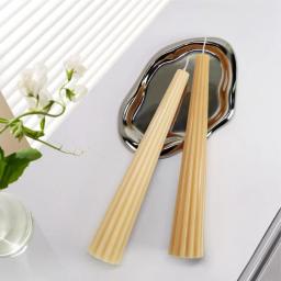 Moldes de Vela Cilíndrica Listrada Longo Pólo, Vela Perfumada Artesanal DIY Fazendo Suprimentos, Molde Plástico Acrílico, Presente Home, 18-25,5 cm - Image 5