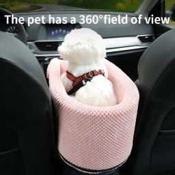 Portátil Pet Dog Car Seat Controle Central Antiderrapante Dog Carriers Safe Car Armrest Box Booster Kennel Bed Para Small Dog Cat Travel - Image 2