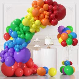 Colorido arco-íris fosco balões Garland Arch Kit, látex DIY, feliz aniversário festa suprimentos, decoração do casamento da menina, Golobs - Image 5