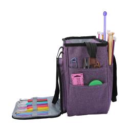 Grande Capacidade Multifuncional Knitting Bag, Armazenamento De Fios De Crochê De Lã, Acessórios De Costura De Agulha, Saco De Armazenamento - Image 5